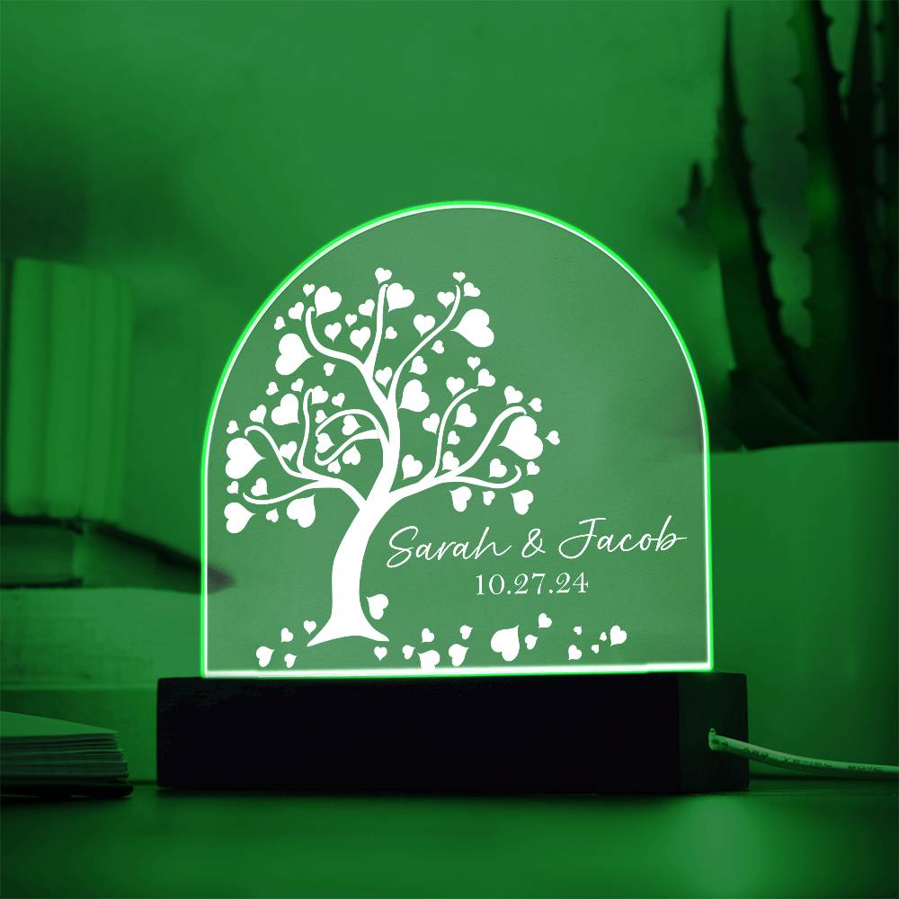 Tree Of Love Couples Night Light