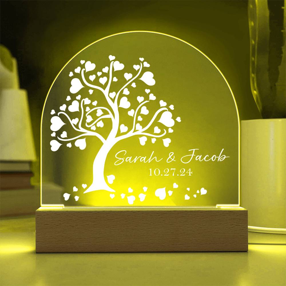 Tree Of Love Couples Night Light