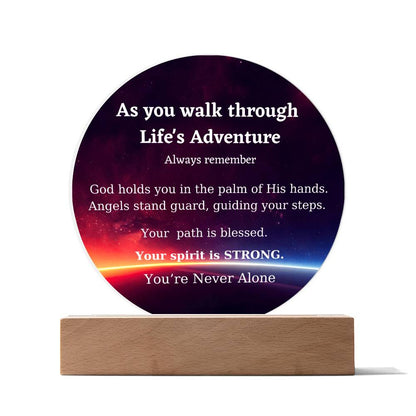 motivational acrylic plaque