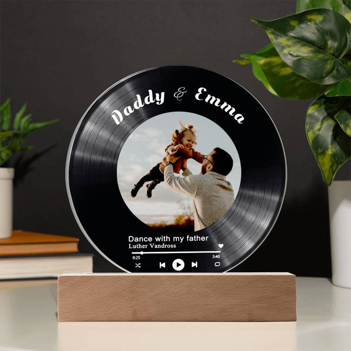 Personalized Record Display For Dad