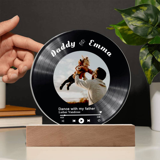 Personalized Record Display For Dad