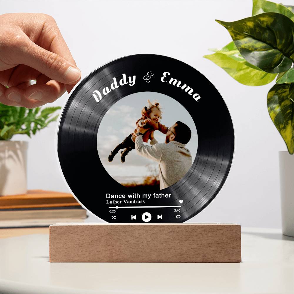 Personalized Record Display For Dad