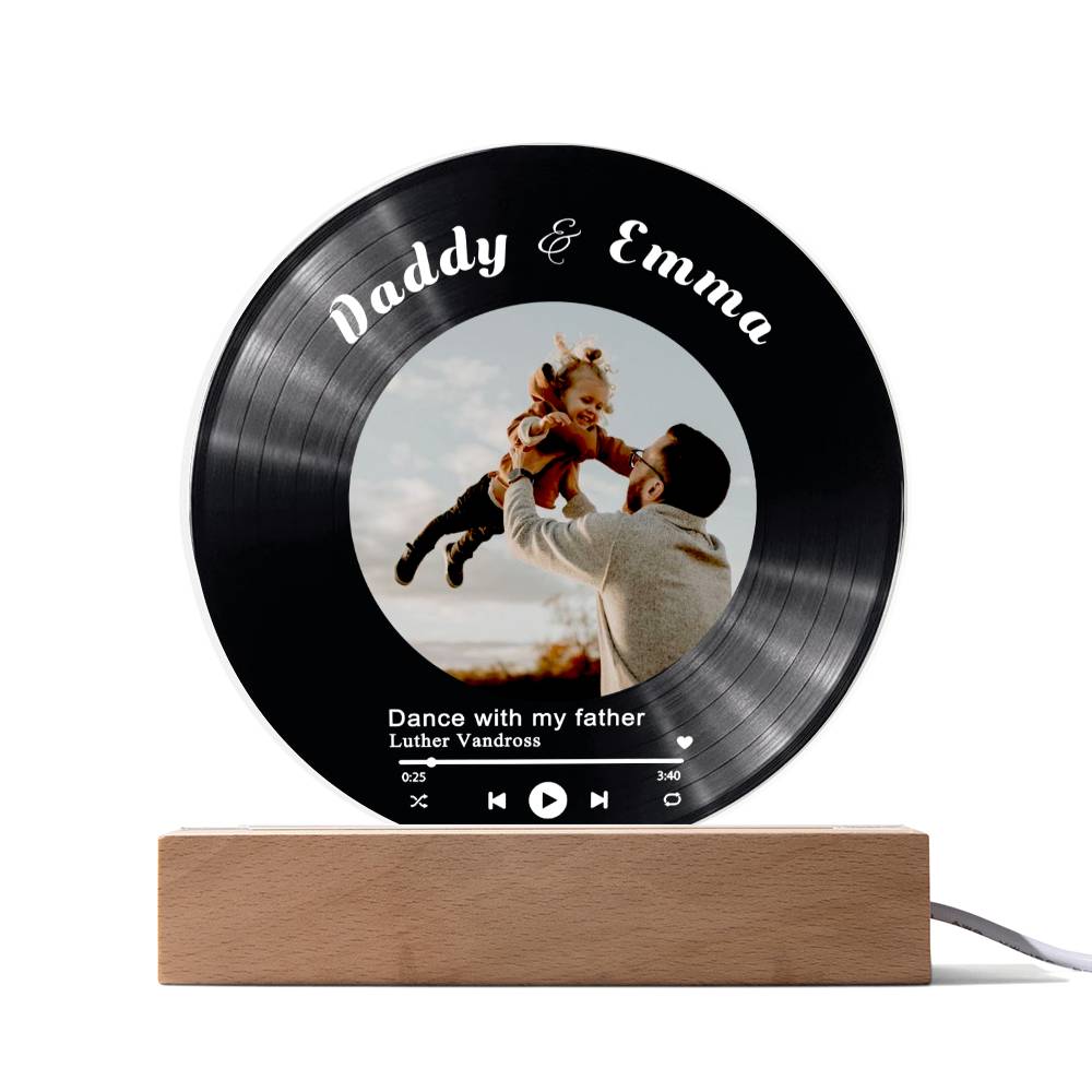 Personalized Record Display For Dad