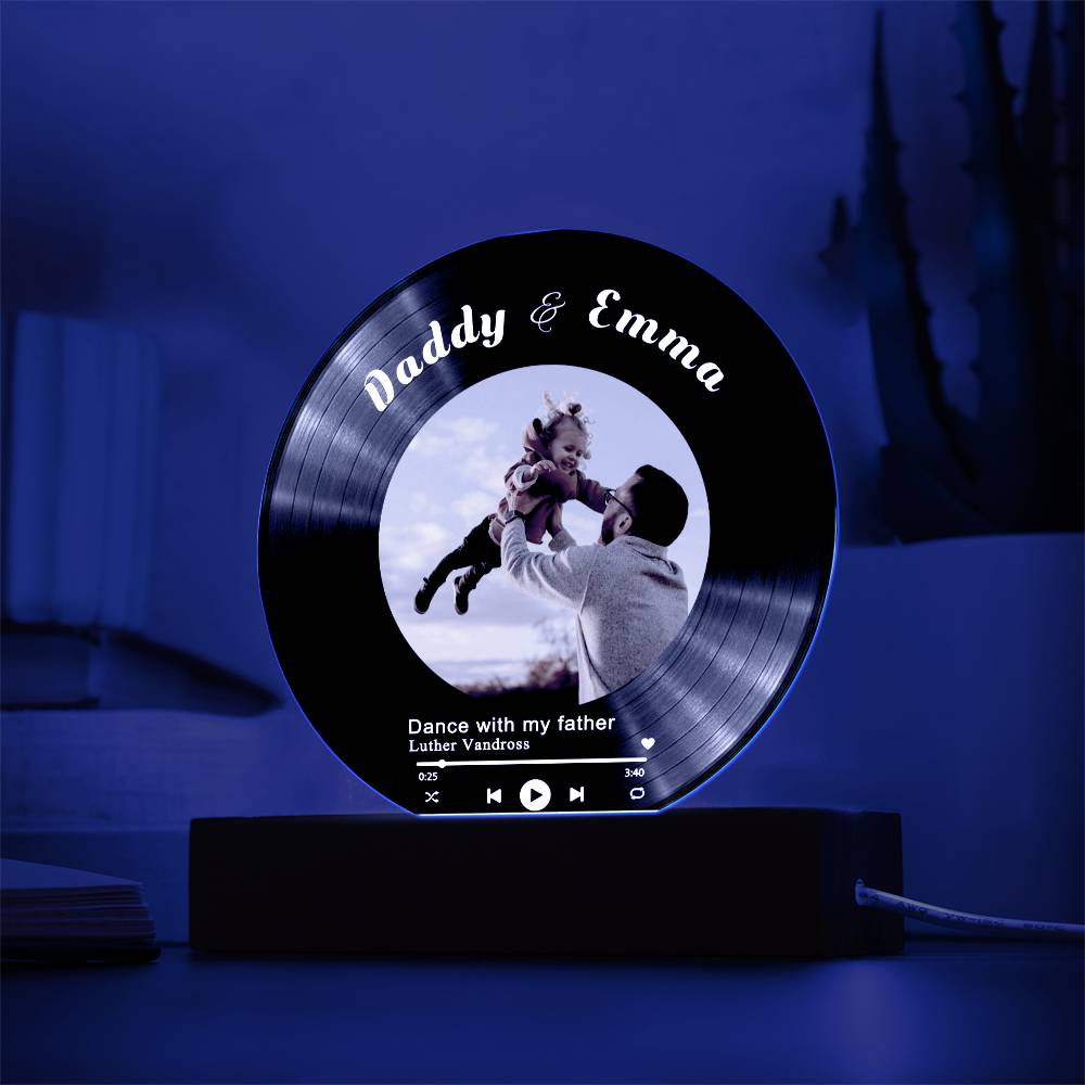 Personalized Record Display For Dad