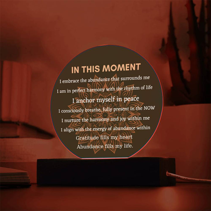 acrylic led plaque