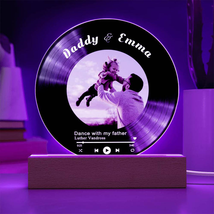 Personalized Record Display For Dad