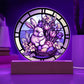 Easter Bunny Stained glass design acrylic plaque