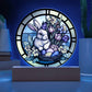Easter Bunny Stained glass design acrylic plaque