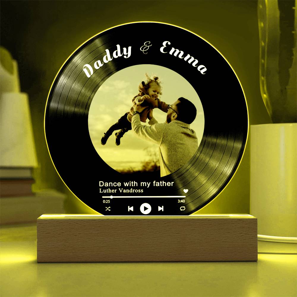 Personalized Record Display For Dad