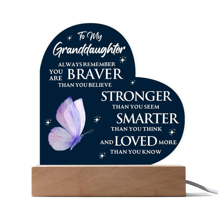 Granddaughter Gift: Bravery, Strength & Love