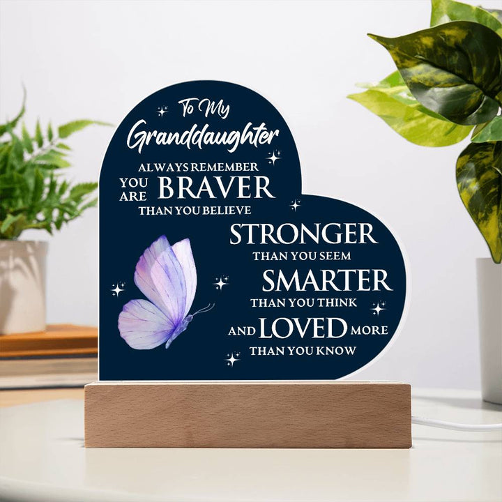 Granddaughter Gift: Bravery, Strength & Love