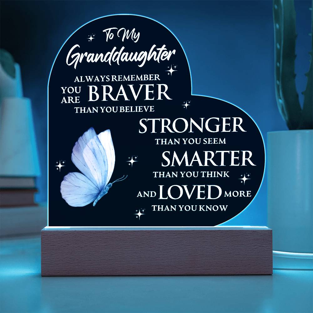 Granddaughter Gift: Bravery, Strength & Love