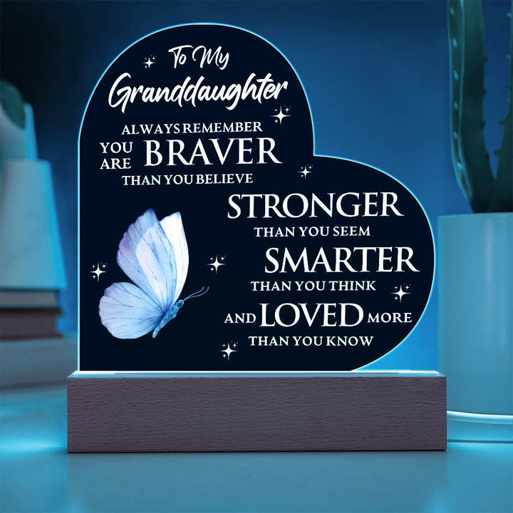 Granddaughter Gift: Bravery, Strength & Love