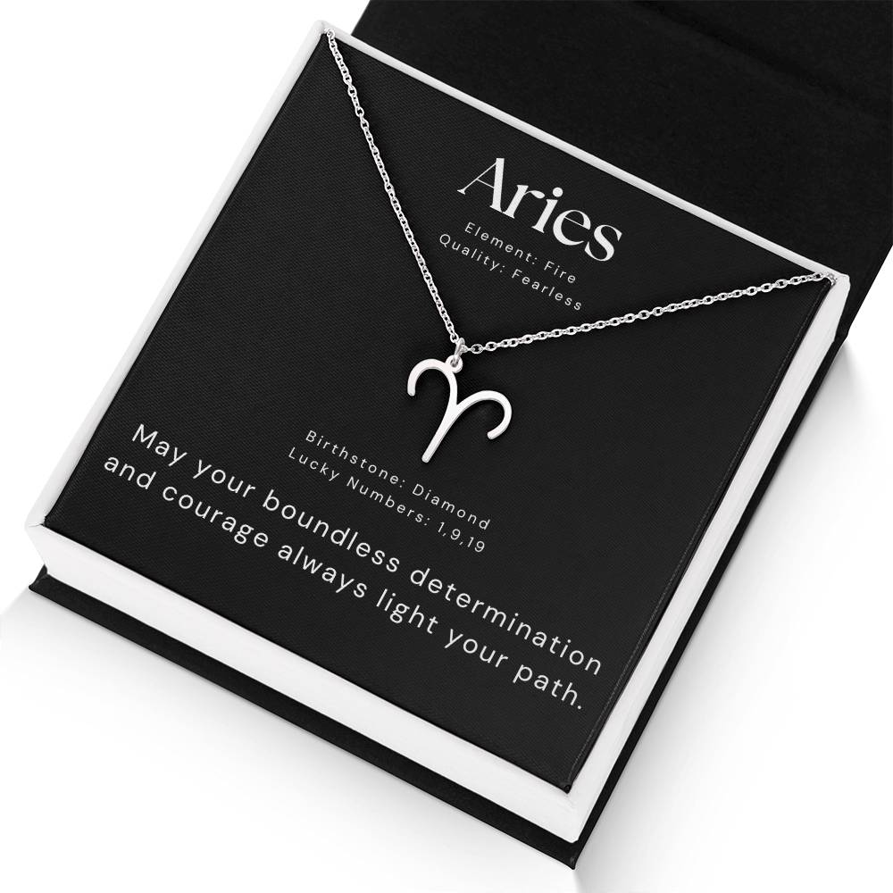 silver zodiac necklace
