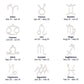 Virgo - Silver Zodiac Sign Necklace