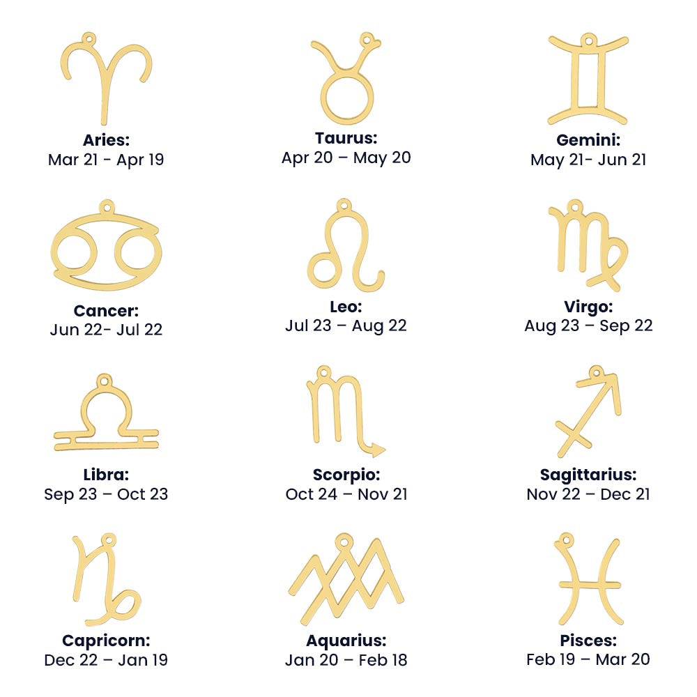 Gemini -Zodiac Sign Necklace