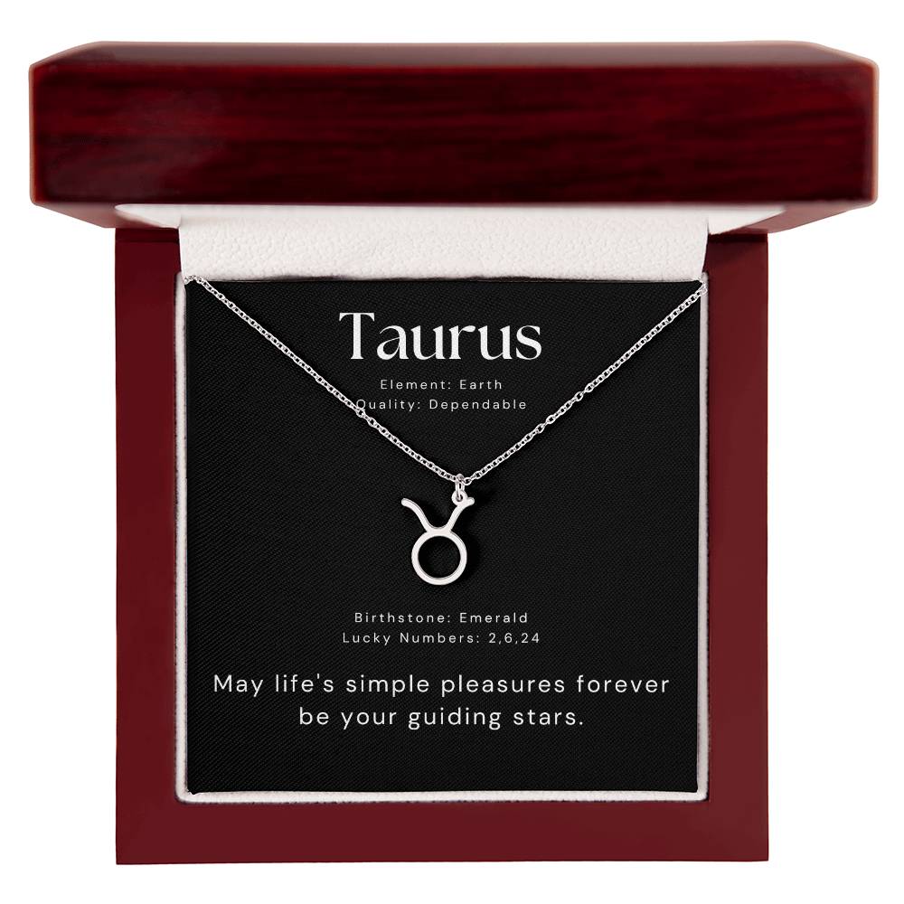 taurus zodiac necklace