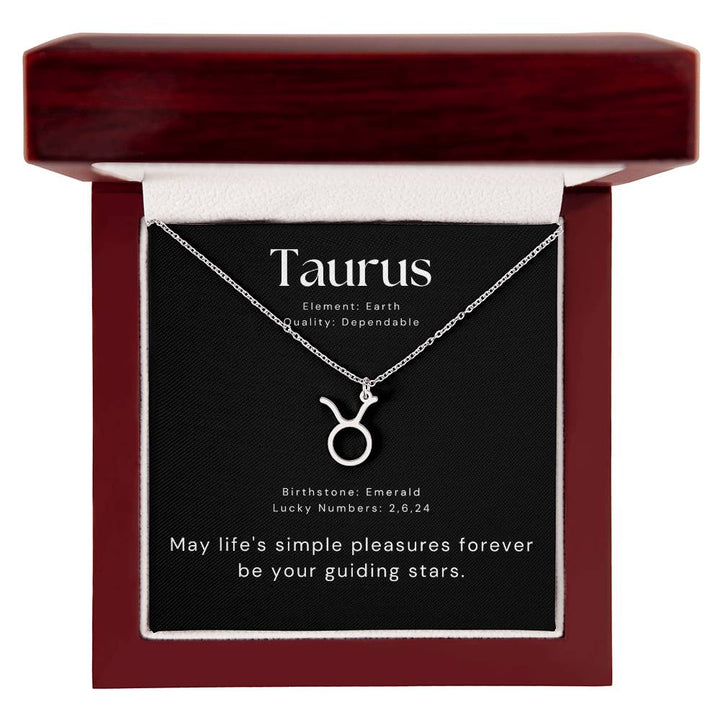 taurus zodiac necklace
