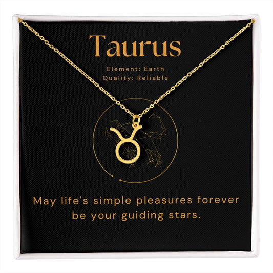 Taurus  - Zodiac Sign Necklace