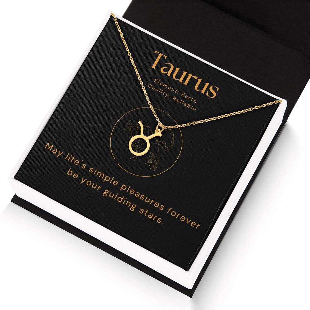 Taurus  - Zodiac Sign Necklace