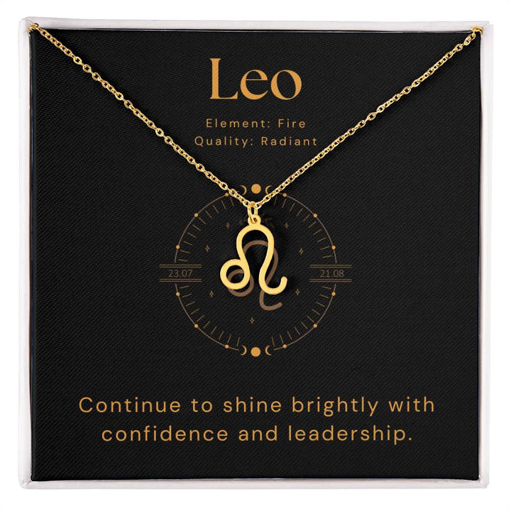 leo zodiac sig necklace