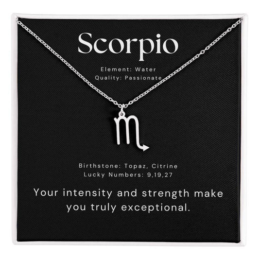scorpio necklace gift