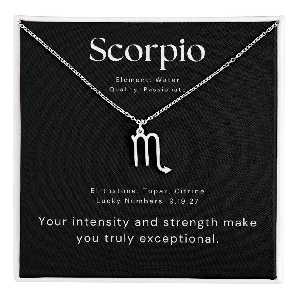 scorpio necklace gift