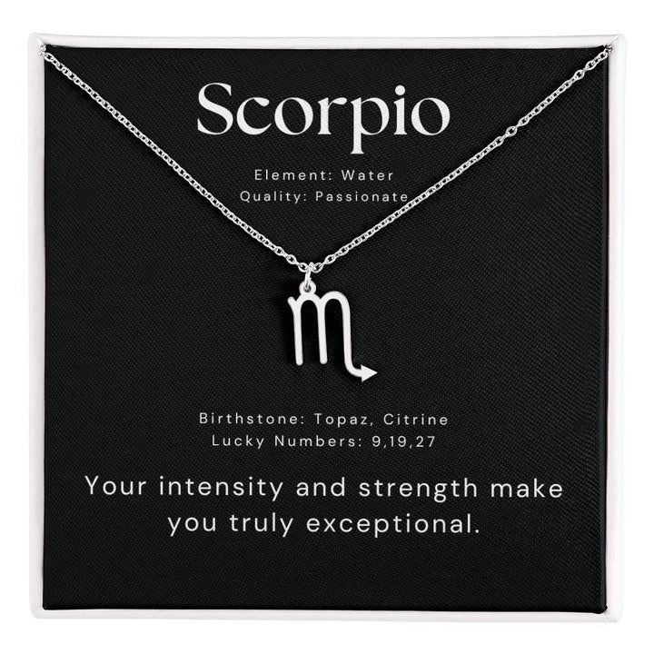 scorpio necklace gift