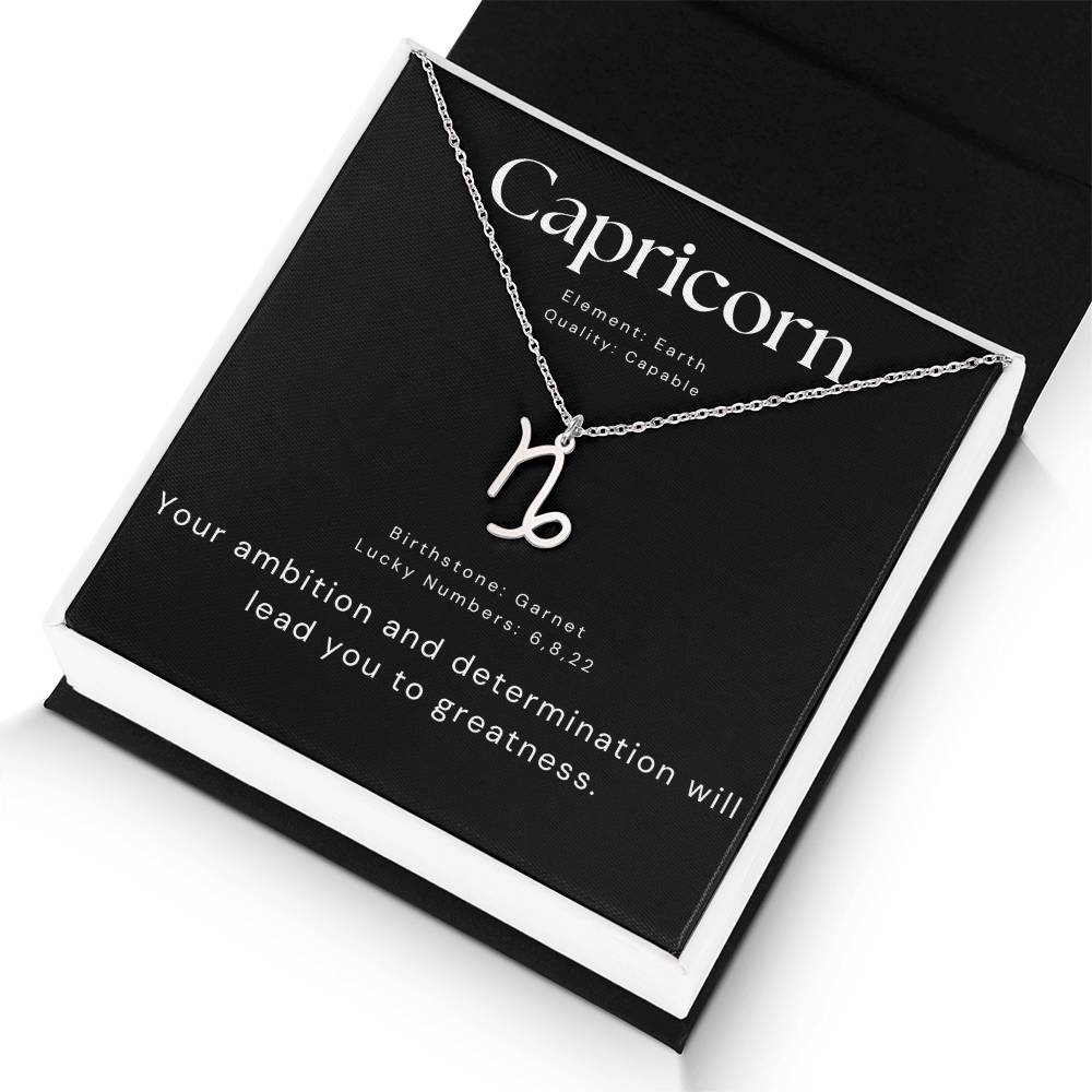 zodaic capricorn necklace