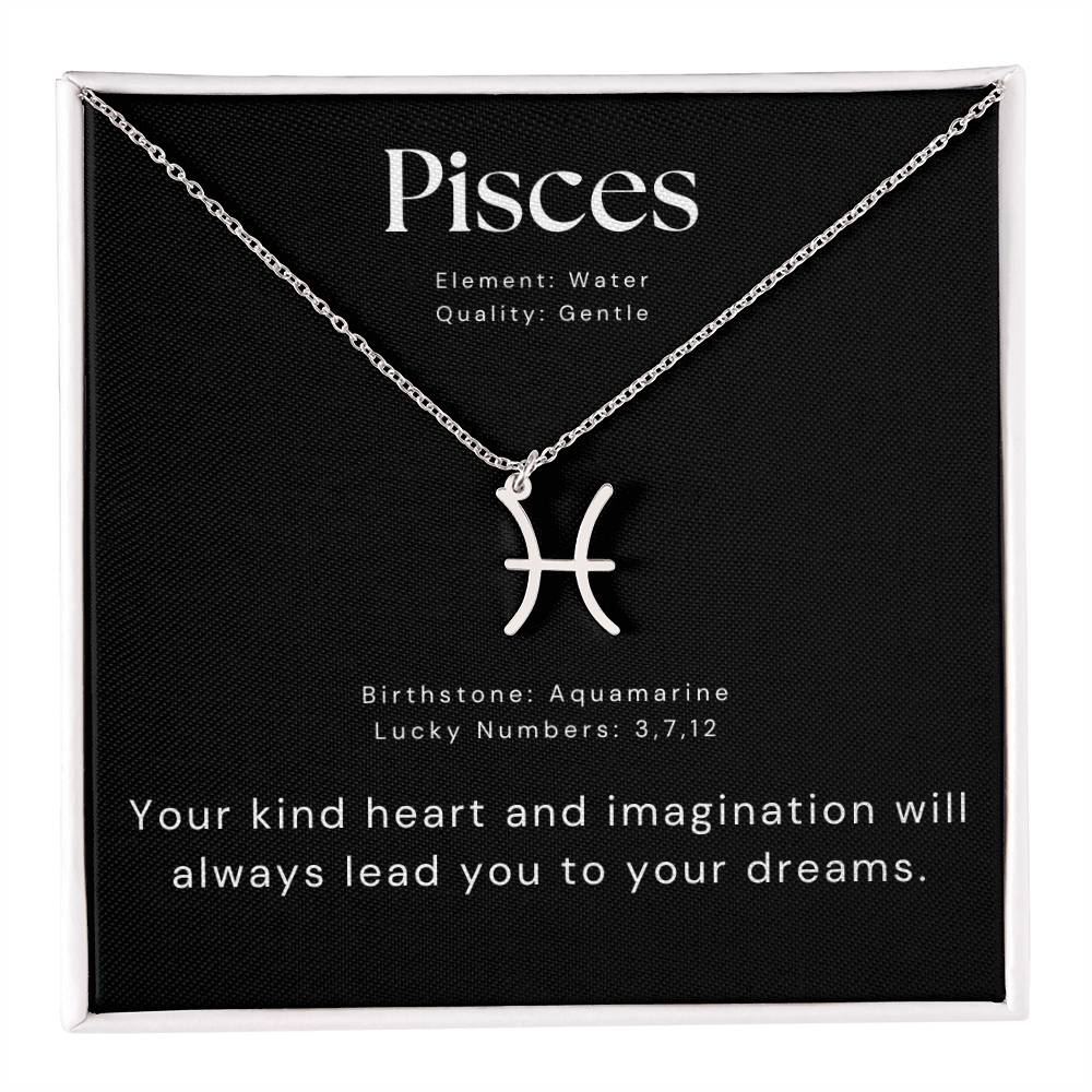 pisces zodiac necklace