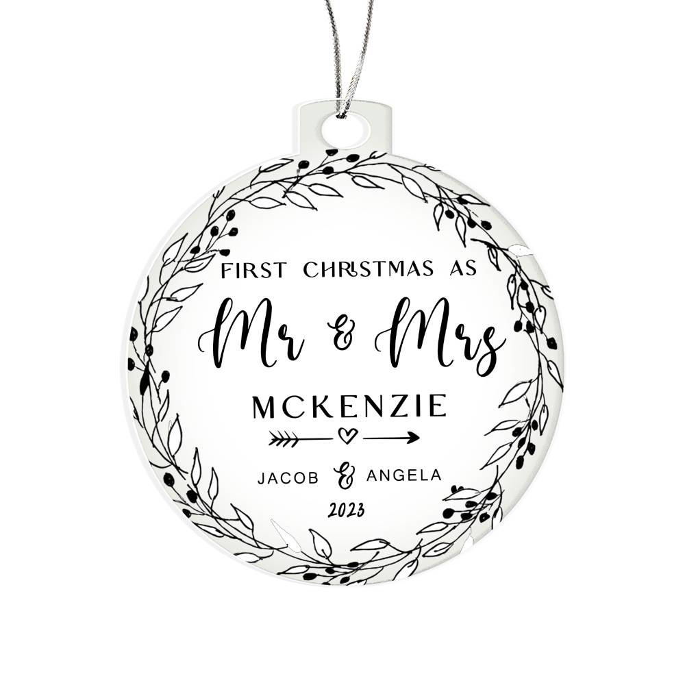 personalized acrylic ornament
