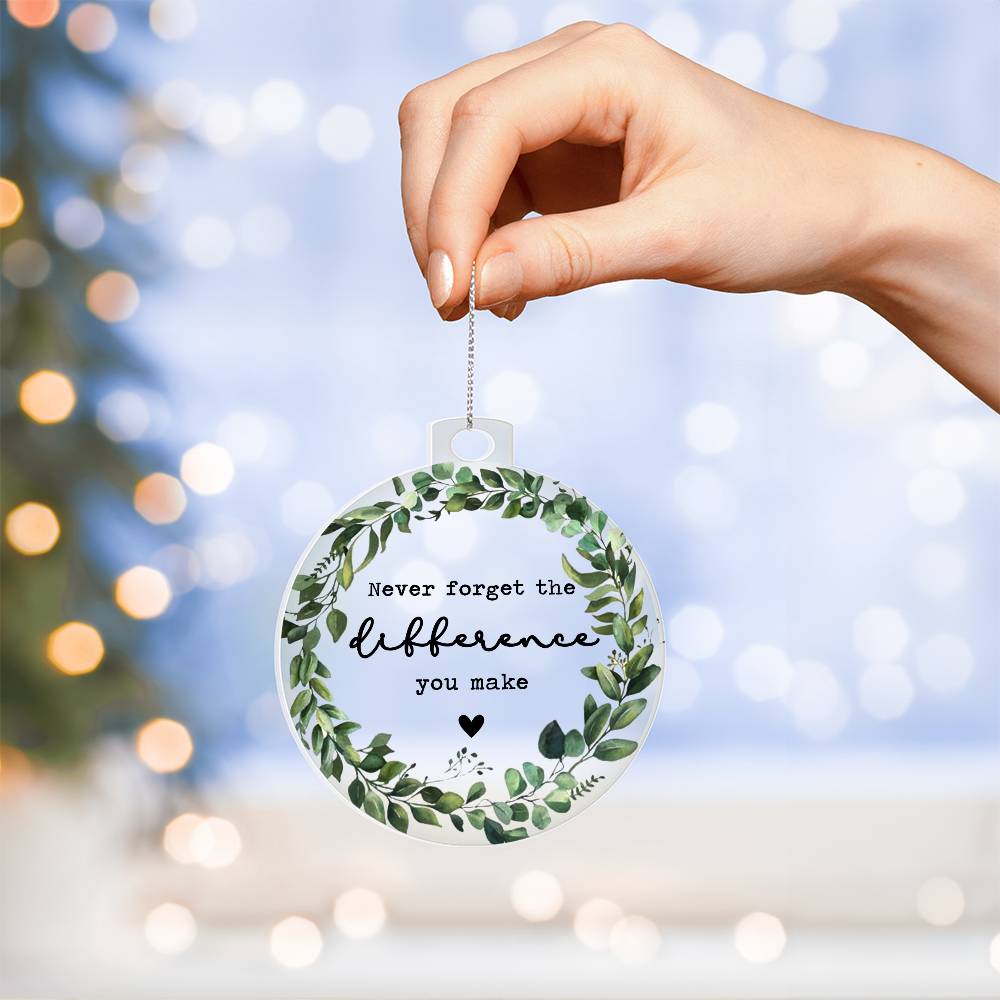 acrylic ornament