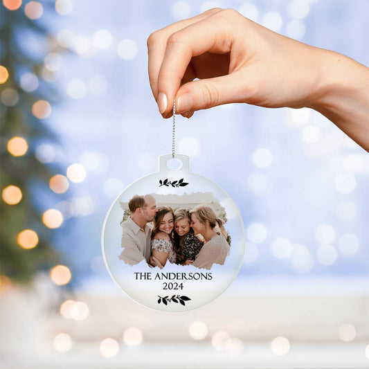 Personalized Family Picture Ornament