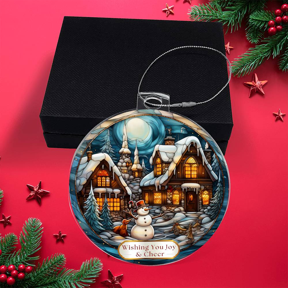 Acrylic Christmas Ornaments – Holiday Decor Unique Gift