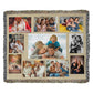 Customizable  Photo Collage Woven Blanket