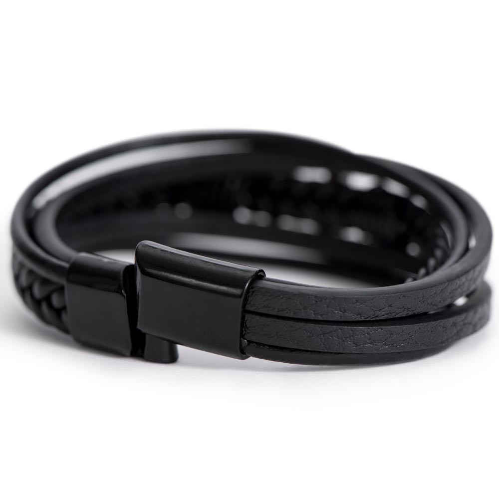 Cross Bracelet for Son – Gift from Mom with Prayer Card