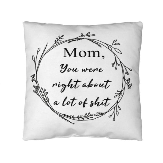 Mom You Were Right Pillow Funny Mothers Day Gifts