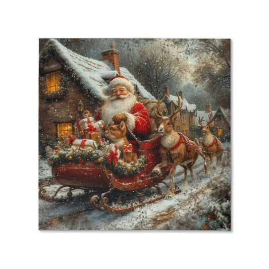 Vintage Christmas Sign Canvas Wall decor