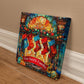 Personalized Family Name Christmas Canvas