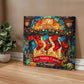 Personalized Family Name Christmas Canvas