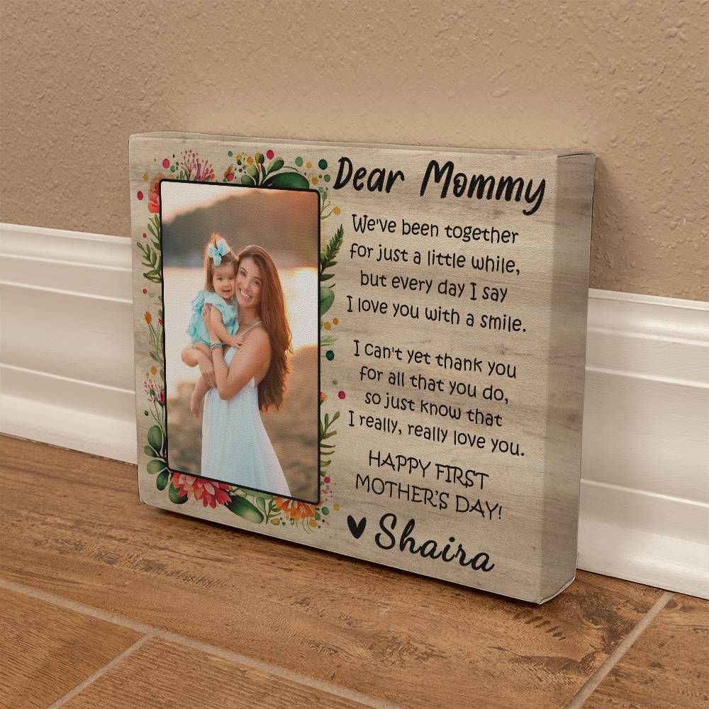 First Mother's Day Photo Canvas