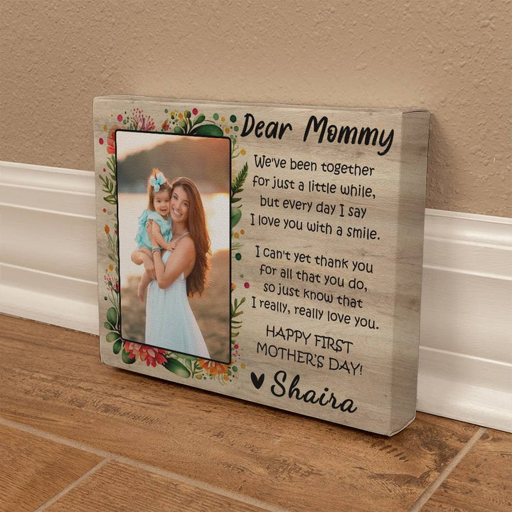 First Mother's Day Photo Canvas