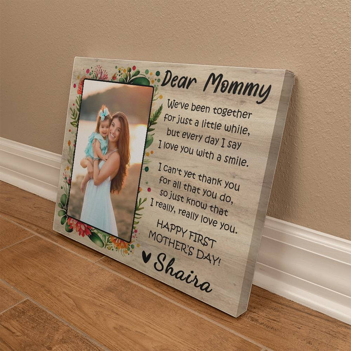 First Mother's Day Photo Canvas