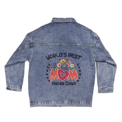 Hands Down To The World's Best Mom Denim Jacket