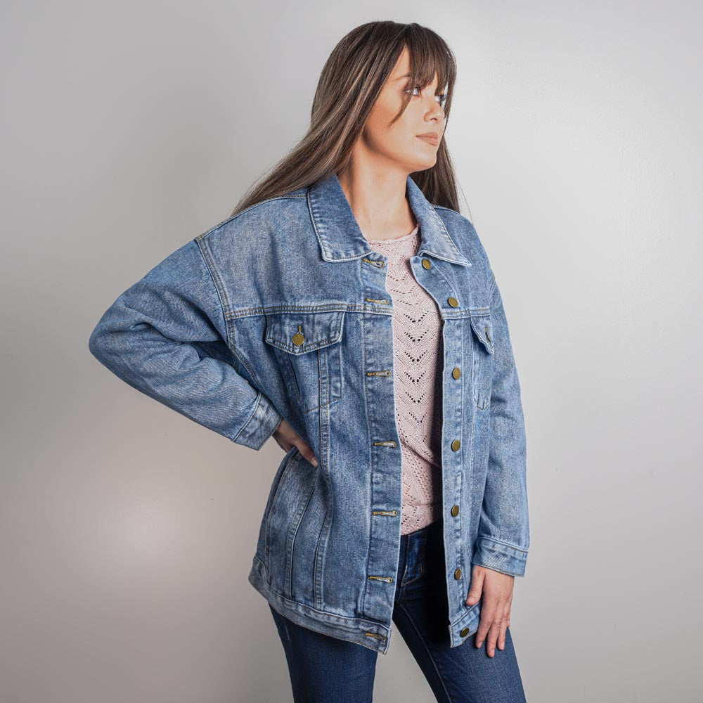 Hands Down To The World's Best Mom Denim Jacket