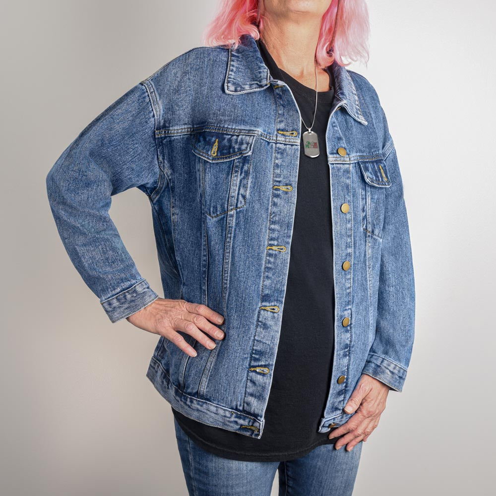 Hands Down To The World's Best Mom Denim Jacket