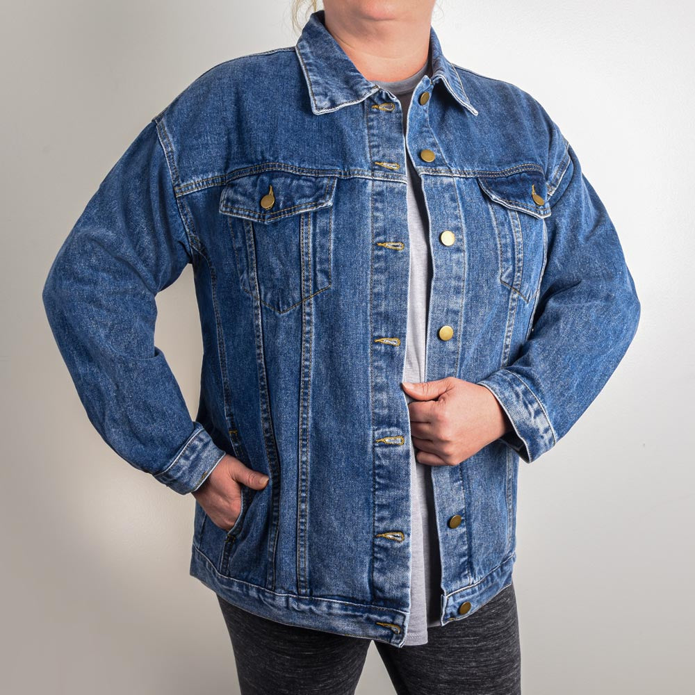 Hands Down To The World's Best Mom Denim Jacket