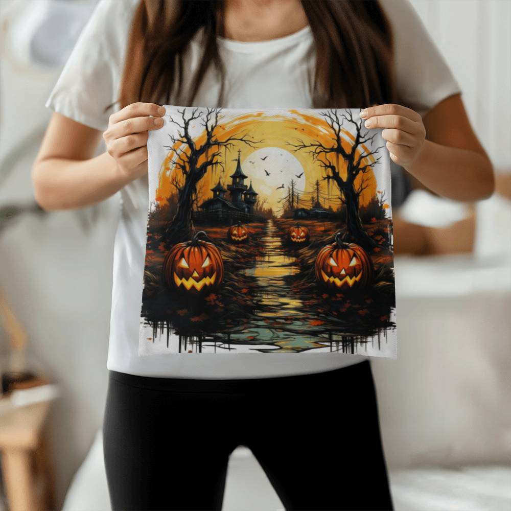 Vintage Halloween Design Pillow Cover