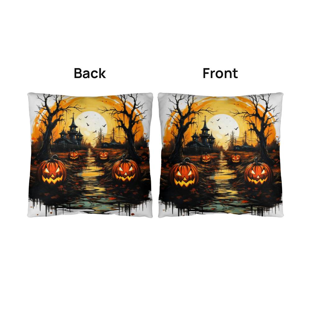 Vintage Halloween Design Pillow Cover