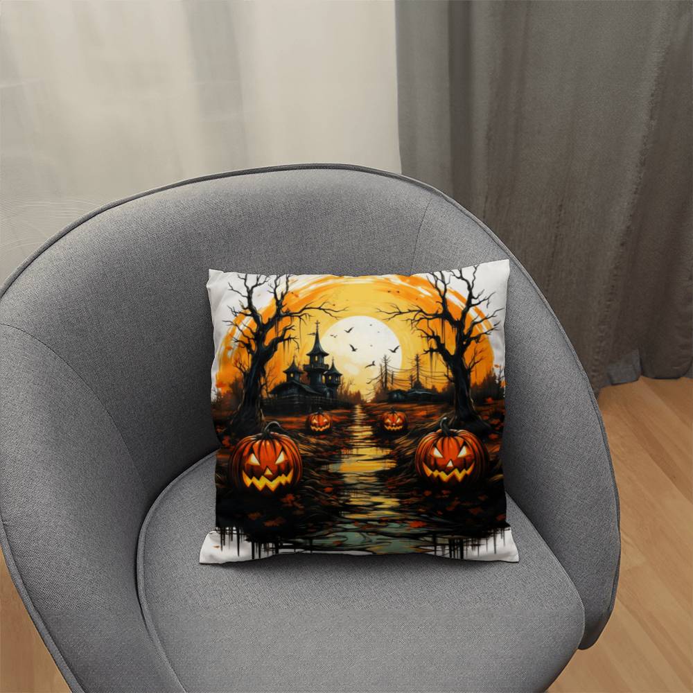 Vintage Halloween Design Pillow Cover